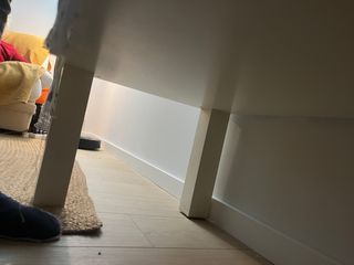 Mesa de centro elevable blanca