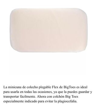 Minicuna colecho Big Toes Flex plegable + Regalo