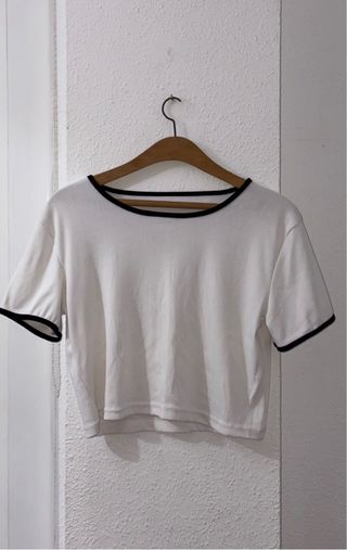 Camisa blanca manga corta