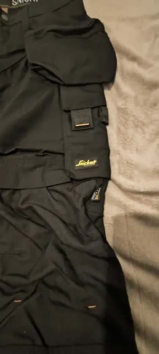 Pantalones de trabajo Snickers negros talla M