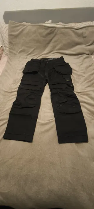 Pantalones de trabajo Snickers negros talla M
