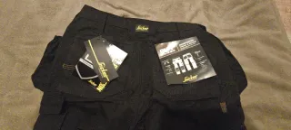 Pantalones de trabajo Snickers negros talla M