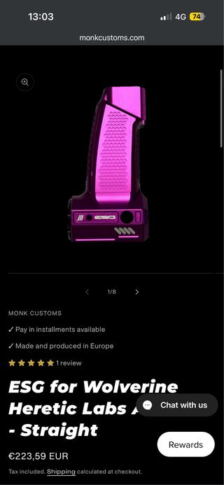 Punho da monk customs  e regulador storm cat5