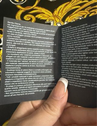 Bolso Versace Jeans Couture Negro y Dorado