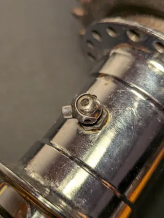 Mozzo Bici Vintage Contropedale Cromato Komet