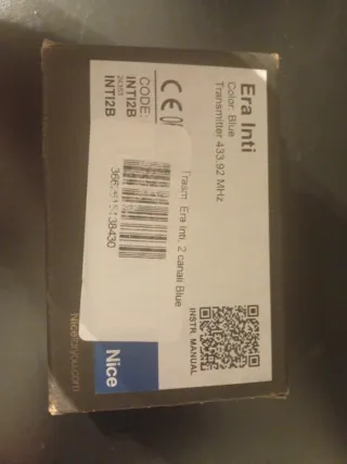 Mando Garage Era Inti 433.92 MHz Azul