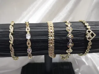 Pulseras oro laminado 14k -elegante