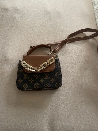 Bolso LV Marrón y Dorado Cadena