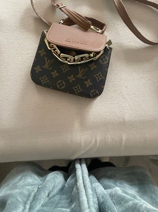 Bolso LV Marrón y Dorado Cadena