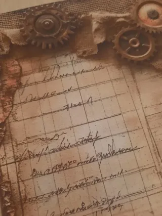 12 papéis 15x15cm Steampunk