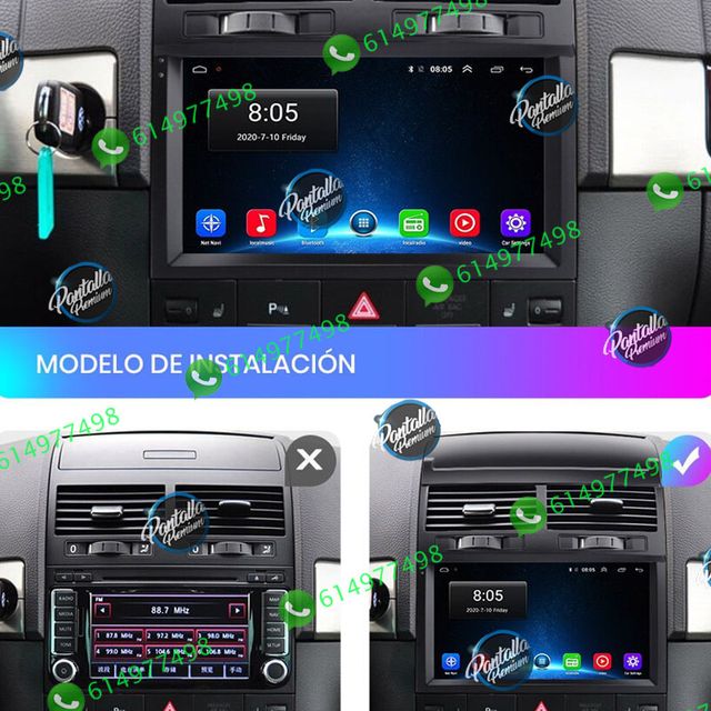 Radio pantalla CARPLAY GPS USB para VW Touareg