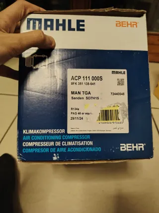 Compressore A/C Mahle Iveco,Man,Scania