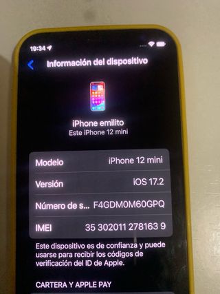 iPhone 12 mini - Salud de batería 75%