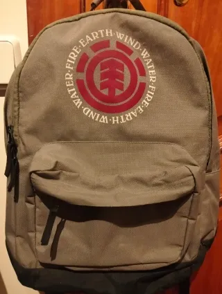 Mochila Element Gris y Roja