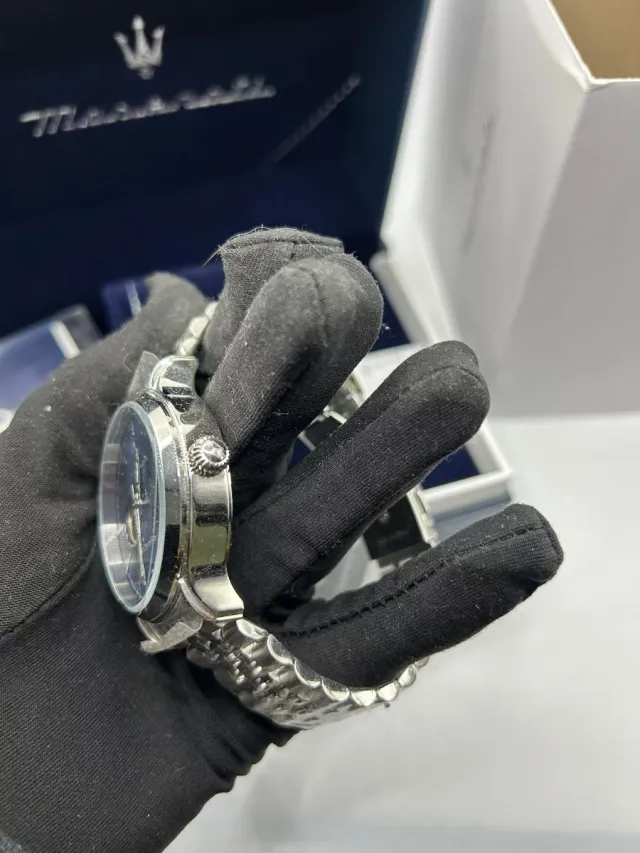Orologio Maserati Automatico Scheletrato Blu