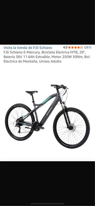Bici Eléctrica MTB Schiano E-Mercury 29