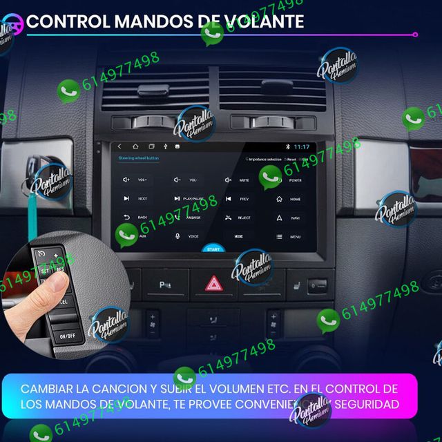 Radio pantalla CARPLAY GPS USB para VW Touareg