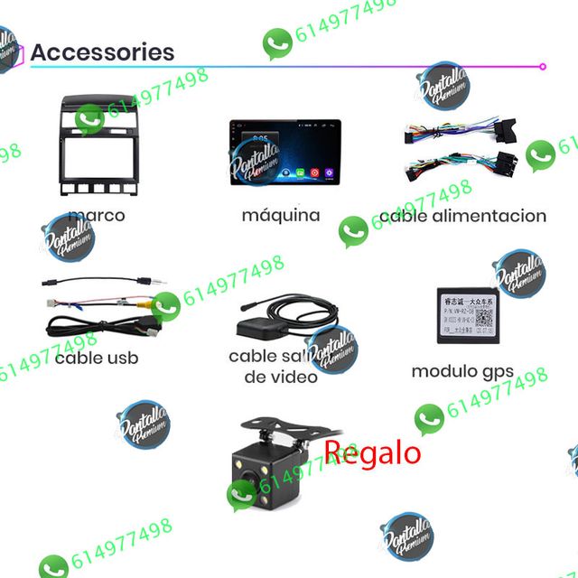 Radio pantalla CARPLAY GPS USB para VW Touareg