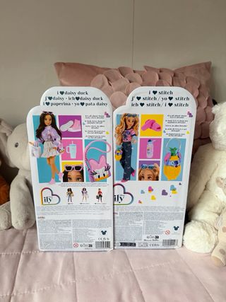 Lotto 3 Bambole Disney ily 4ever stitch daisy duck