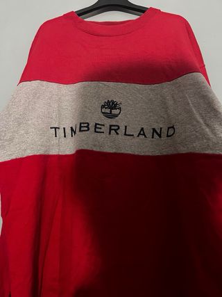 Jersey Timberland Rojo y Gris