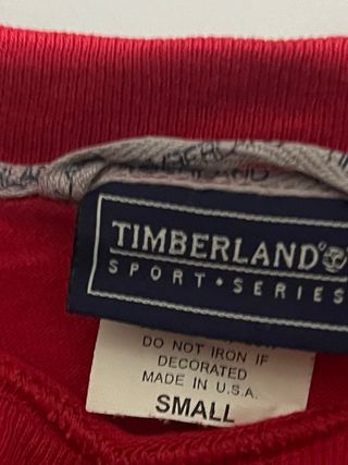 Jersey Timberland Rojo y Gris
