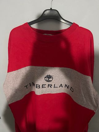 Jersey Timberland Rojo y Gris