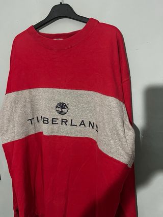 Jersey Timberland Rojo y Gris