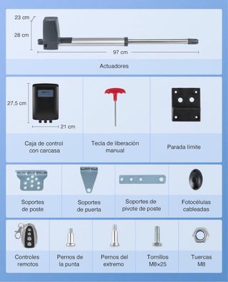 Motor Puerta Batiente CO-Z 300kg- NUEVO
