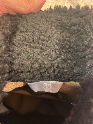 Abrigo negro de borreguito