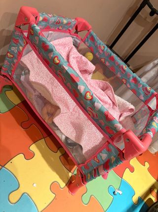 Cuna de viaje para muñecas