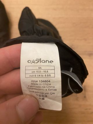 Guantes de nieve infantiles negros