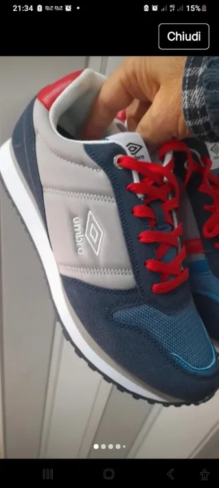 Sneakers Umbro Blu/Grigie Taglia 41