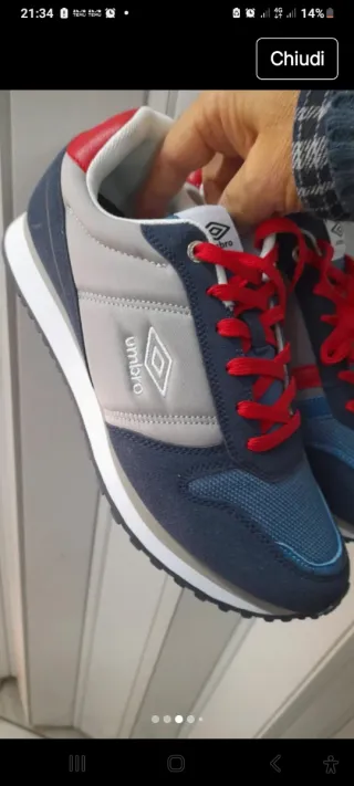 Sneakers Umbro Blu/Grigie Taglia 41