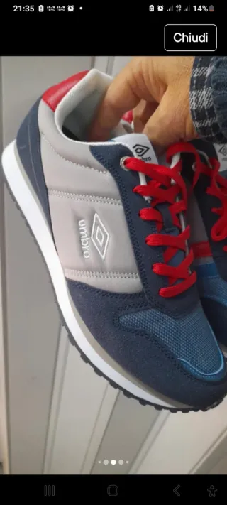 Sneakers Umbro Blu/Grigie Taglia 41