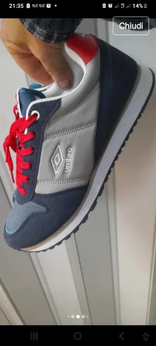 Sneakers Umbro Blu/Grigie Taglia 41