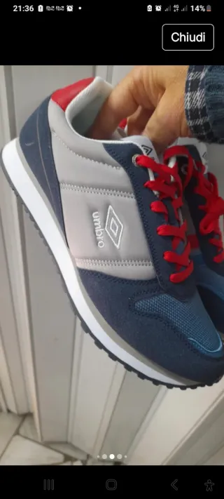 Sneakers Umbro Blu/Grigie Taglia 41