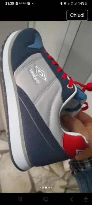 Sneakers Umbro Blu/Grigie Taglia 41