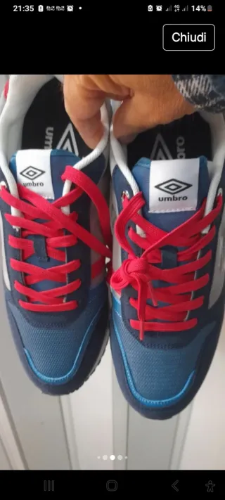 Sneakers Umbro Blu/Grigie Taglia 41