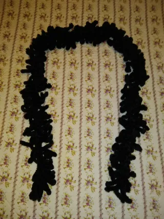 Bufanda boa terciopelo sintético mujer