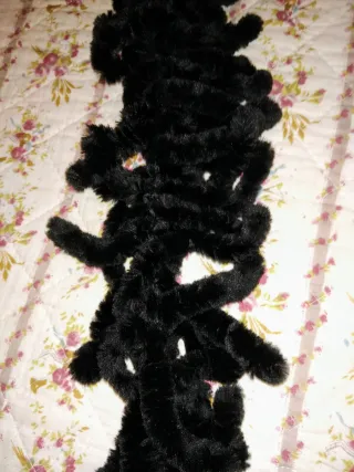 Bufanda boa terciopelo sintético mujer