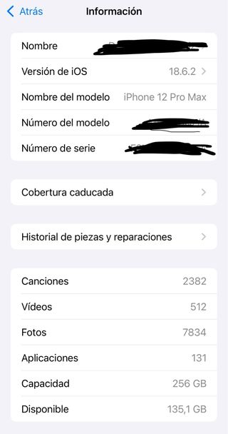 iPhone 12 Pro Max 256 GB Blanco
