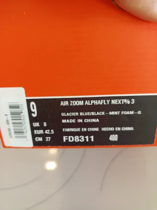 Nike ZoomX Alphafly Next 3 talla 42'5