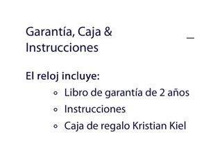 Reloj nuevo Kristian Kiel.