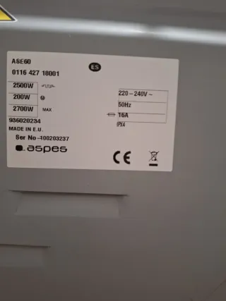 Secadora ASPES ASE60 6kg