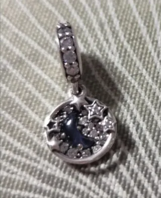Charm Pandora Luna Creciente y Estrellas