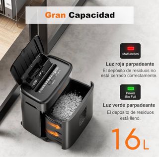 Trituradora de papel 16L