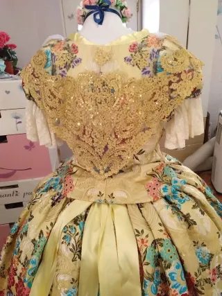 Traje de Fallera seda natural