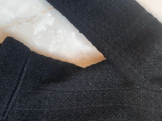 Chaqueta Zara Tweed Negra Botones Dorados