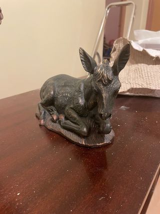 Belén efecto bronce pintado