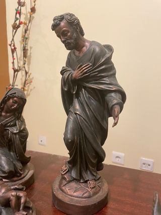 Belén efecto bronce pintado